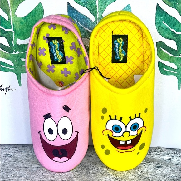 Men’s SpongeBob SquarePants (and Patrick) slippers/house shoes - Picture 1 of 6